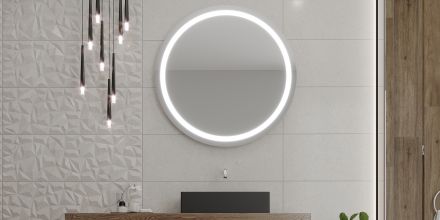 LED specchio rotondo premium
